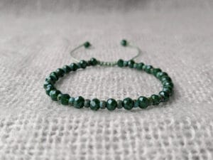 Armband facetkraal turquoise groen