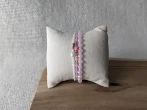 Armbandenset zacht roze