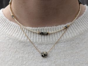 Ketting set dalmatiër goud