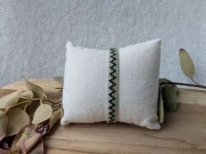 Weef armband donker olijf