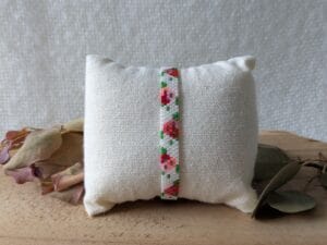 Weef armband bloemenzee rood-roze (zilver)